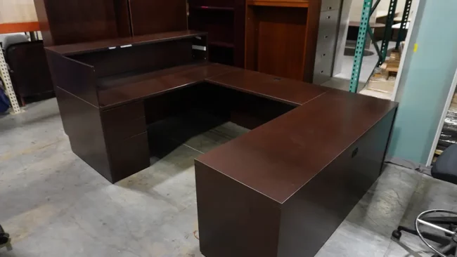 u-shaped desk